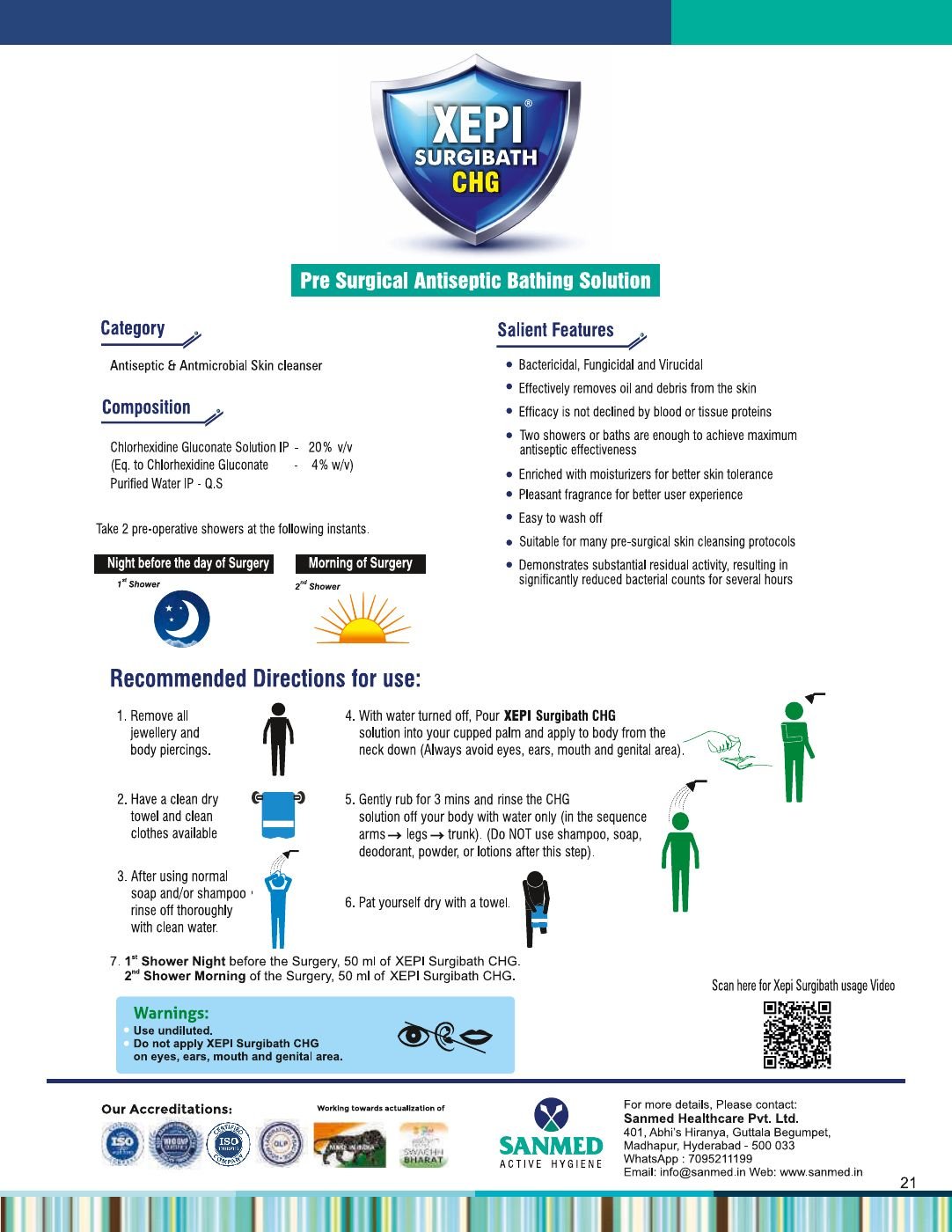 XEPI Surgibath CHG monograph - page 24