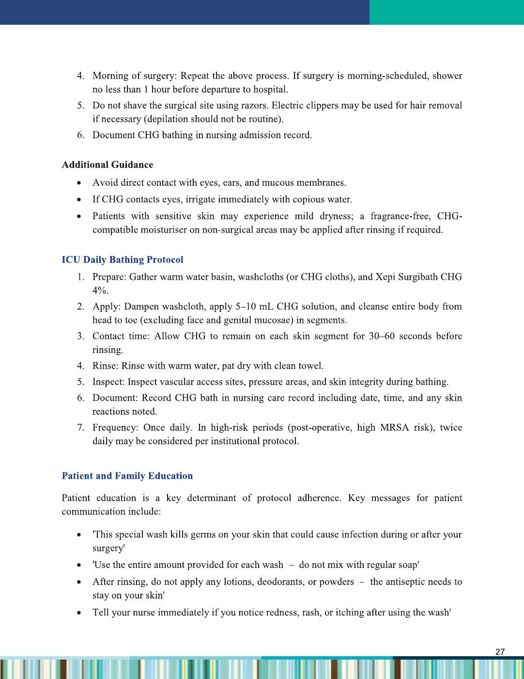 XEPI Surgibath CHG monograph - page 30
