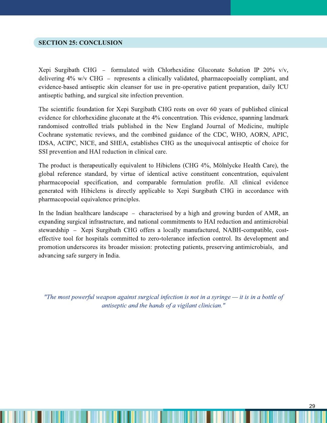 XEPI Surgibath CHG monograph - page 32